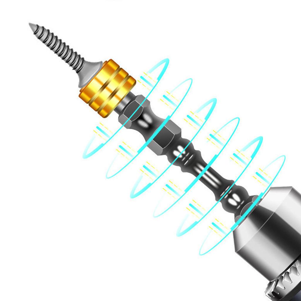 Color Strong Magnetic Screwdriver,Screwdriver Head,Cross Shaped Double Headed Screwdriver Head Tool Hand Drill Wind Screwdriver