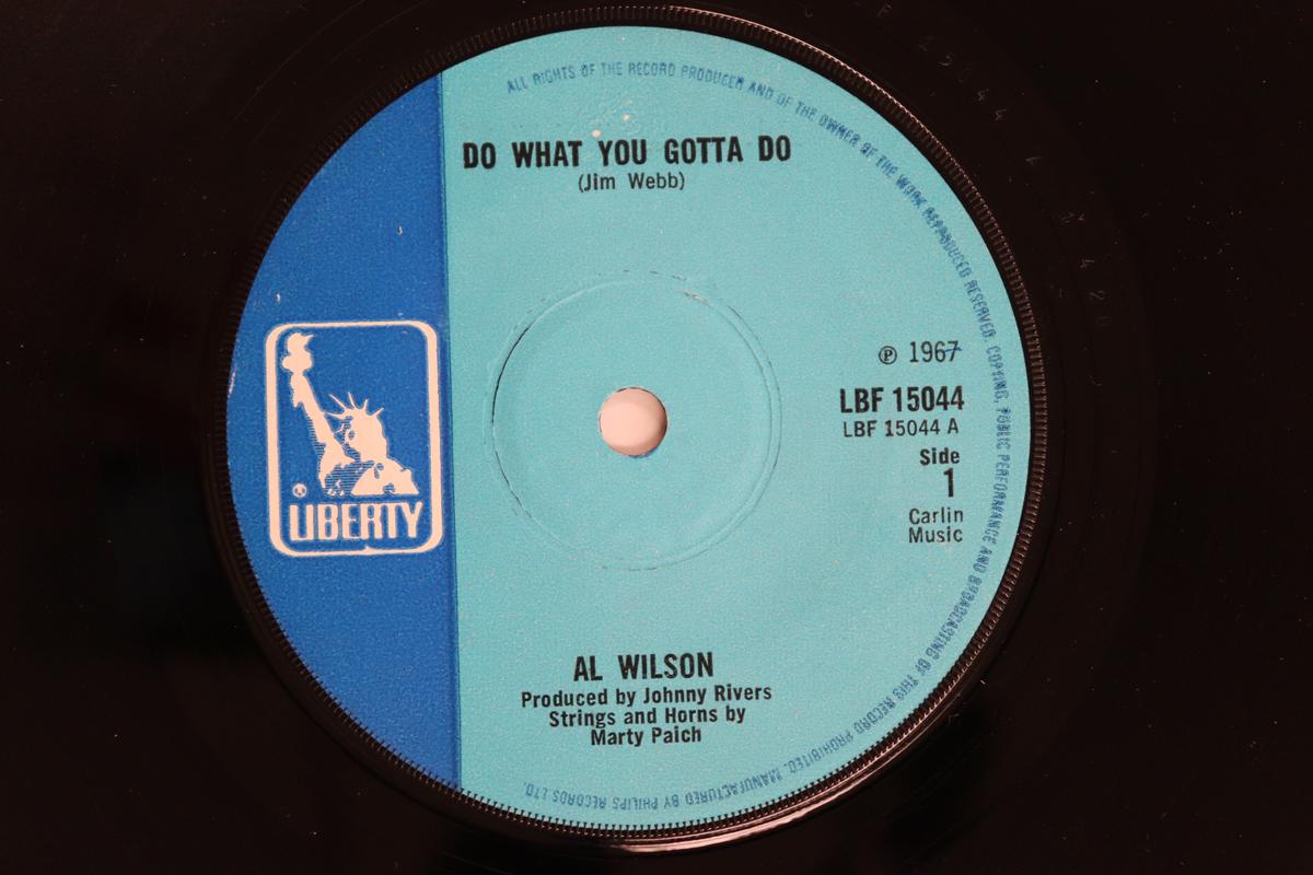 

7inch Record AL WILSON - Do What You Gotta Do LBF15044 Liberty 1968 UK Soul/Funk Used