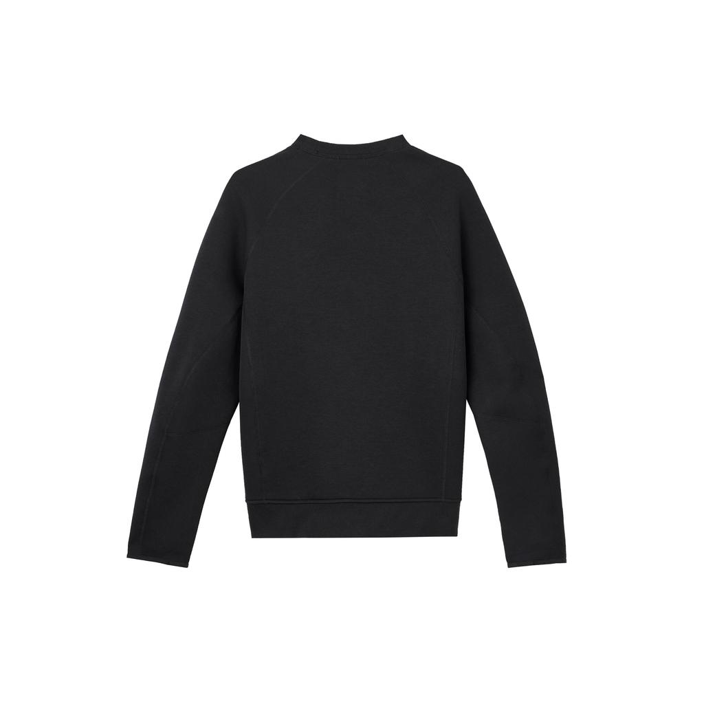 Nike Solid Color Fitted Long Sleeve Sweatshirt Men Tops Black FB7917-010