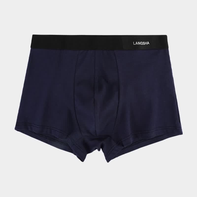 LangSha Men s Summer Pure Cotton Mid-Rise Boxer Briefs XXXL