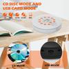 Playere CD Portabile Reîncărcabile pentru Acasă, Difuzoare Încorporate și Căști, Suportă CD/U Disk/AUX/Repetare A-B/Afișaj LCD/10 Viteze/Anti-Sărire