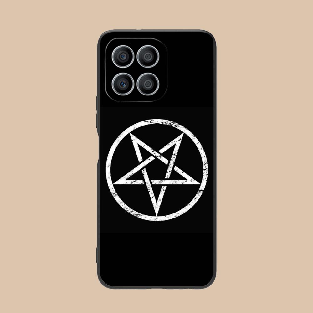 Aesthetic Pentagram Phone Case for Honor 90 80 70 60 50 30 20 10 9 8 7 Pro S SE Lite 5G Soft TPU Shockproof Cover