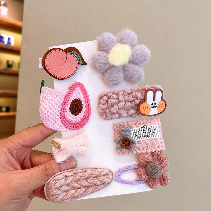 Korean Style Cartoon Hair Clips for Girls - Cute Princess Hair Accessories for Baby & Kids, Anti-Slip Baby Hairpins