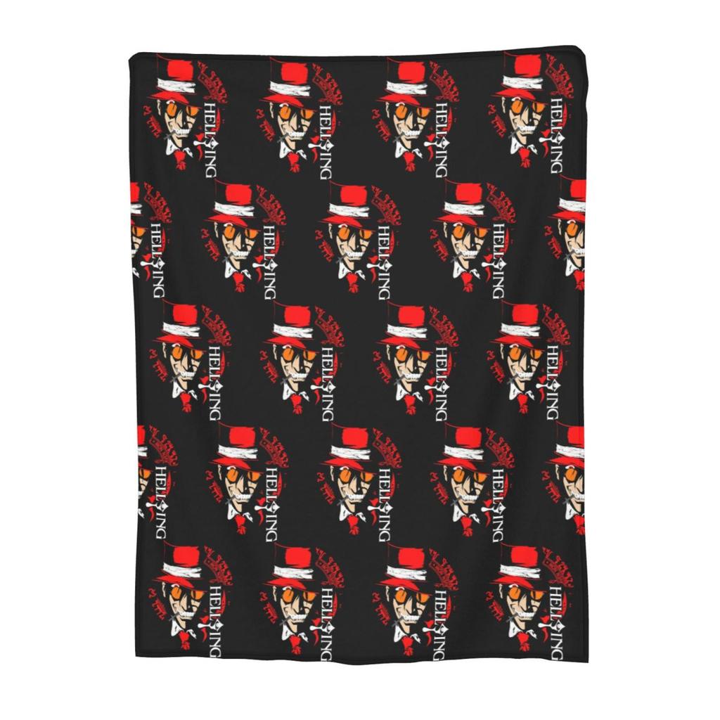 Alucard Hellsing Manga Blankets Soft Warm Flannel Throw Blanket Bedspread for Bed Living room Picnic Travel Home Sofa