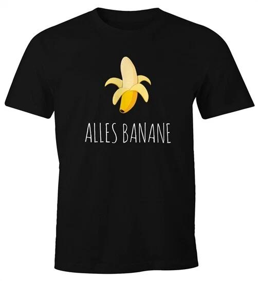 Everything Banana Men s 100% Cotton T-shirt Mens Tees Top Banana Shirt Hipster Cool Fun Shirt Moonworks XL