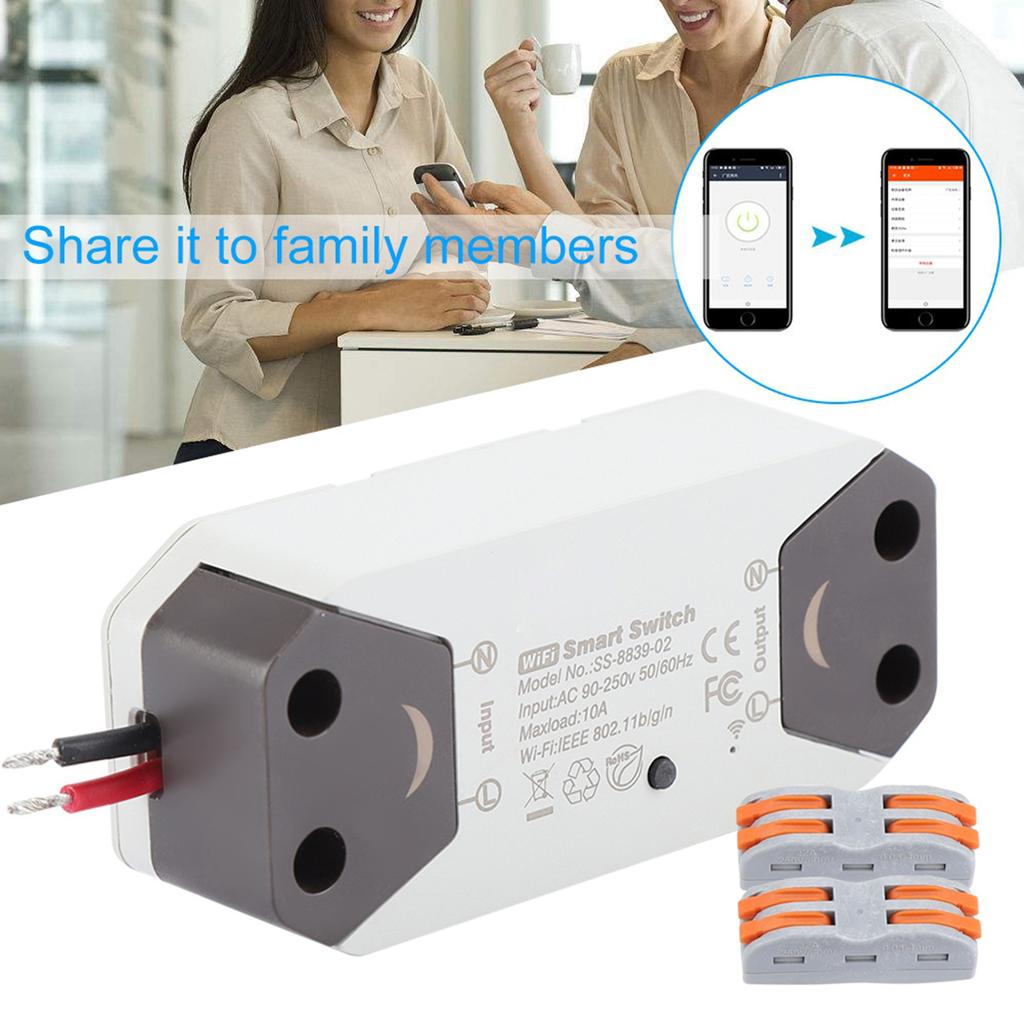 DIY WiFi Smart Light Switch Universal Breaker Remote Control Works with  Alexa Google Home