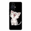 Funda For Huawei Nova 12s Case Cute Cartoon Cat Black Silicone Soft Back Cover Case For Huawei Nova 12s Case Nova12s 12 S Coque