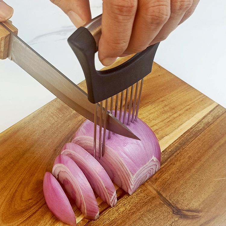 Stainless Steel Onion Slicer & Meat Tenderizer Tool