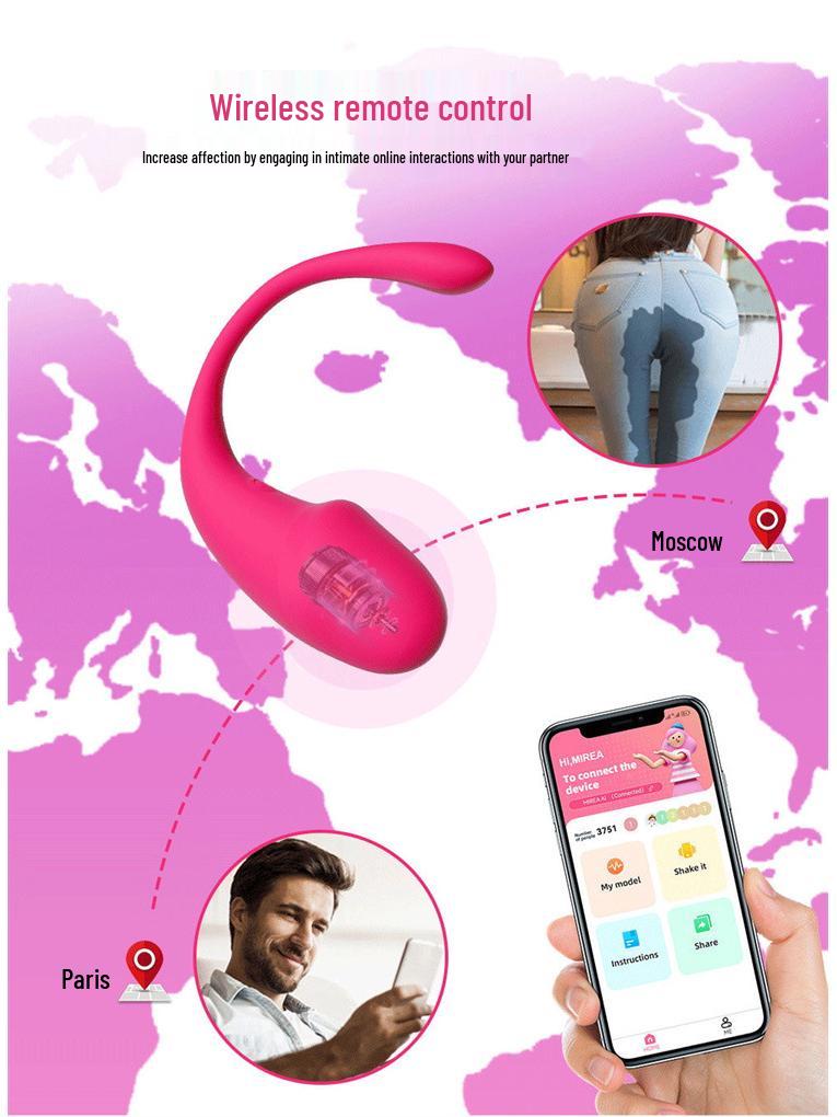 Remote-Controlled Wearable Vibrator for Women - Compact Adult Toy for Female Pleasure