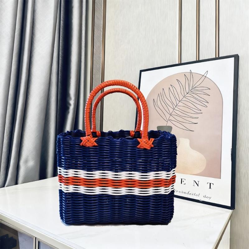 Wear Resistant PVC Woven Picnic Basket For Camping Outdoor Gatherings And Beach Parties With Large Capacity