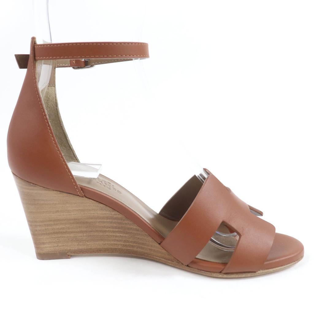 HERMES Sandals legend Ankle strap Calf leather Women 34 Used