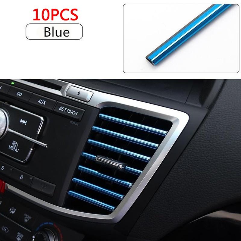 Bandes Décoratives Pour Bouches D'aération Voiture - Lot De 20 - Multicolores, En PVC Souple - Installation Sans Colle