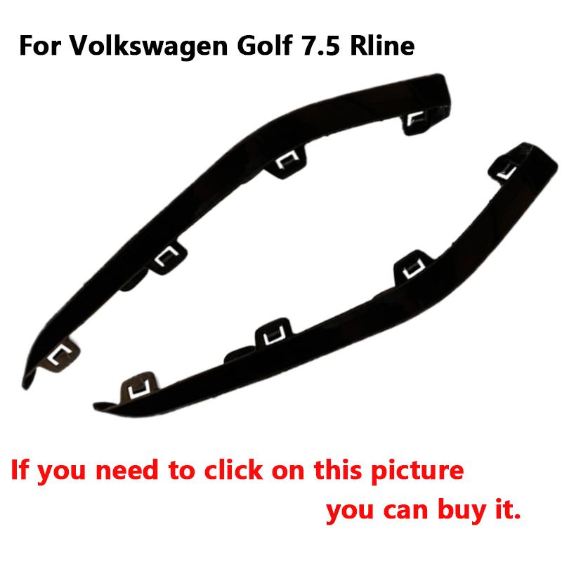 Car Left Right Front Bumper Lip Lower Spoiler For Volkswagen Golf MK7 GTI 2015-2017 Air Deflector Valance Trim 5GG8059039B9
