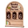 M-Modern-For Bookshelf Decorations, For Book Lovers Gift, Student And Teacher Annual Reading Count Display, And Reading Challeng