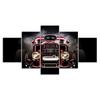 Red Rod Car Canvas 5 Piece Five Panel Print Modern Wall Art Poster Picture Home Decor Gift For Him For Her