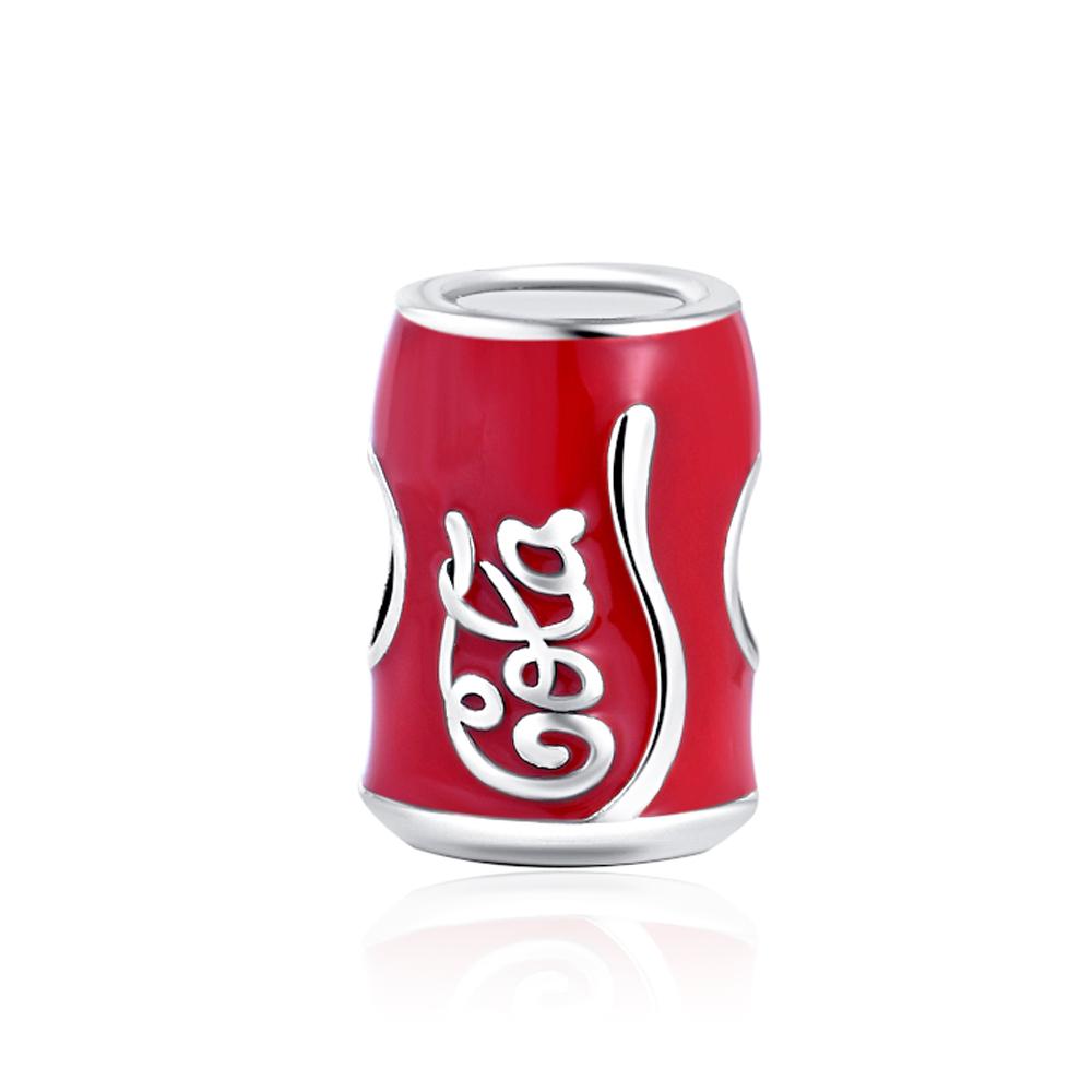 925 Silver Charms Camera drinks Cola Ice Cream Beads Fit Bracelet Original DIY For Women Jewelry Gifts