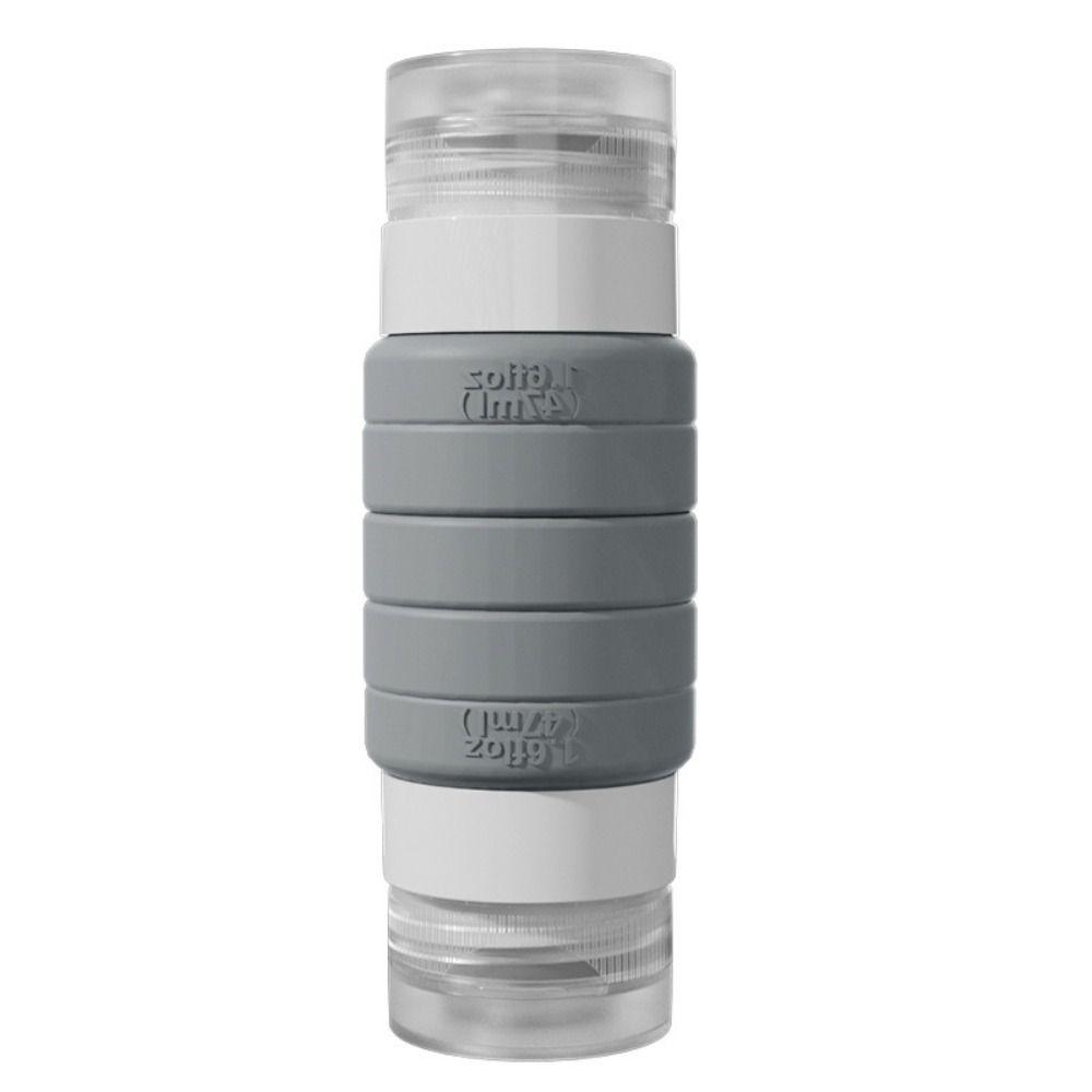 

Складная дорожная многоразовая бутылка Силиконовая сжимаемая туба Портативная бутылка для геля/лосьона Шампунь серый