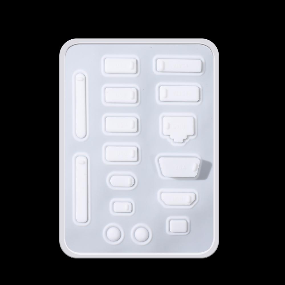 16 Stück Silikon Staubschutzstecker Datenanschluss USB Schutz Set Laptop Universal USB Staubstecker PC Computer Schnittstelle Wasserdichte Abdeckung