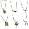 Stainless Steel Heart Necklace Female Temperament Niche Snake Bone Collarbone Chain Student Adjustable Chain Jewelry