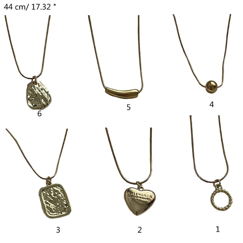 Stainless Steel Heart Necklace Female Temperament Niche Snake Bone Collarbone Chain Student Adjustable Chain Jewelry