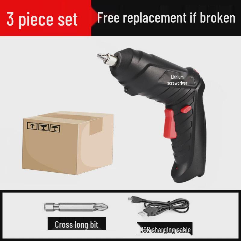 Rechargeable Multi-Functional Mini Electric Screwdriver Set with Lithium Battery for Household Use