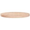 342911 vidaXL Round Table Top Ø70x4 Cm Solid Untreated Oak Wood