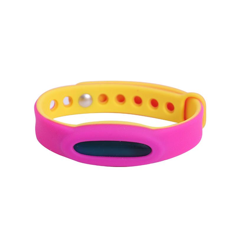 Adjustable Citronella Silicone Bracelet: Essential Oil Mosquito Repellent for Adults, Infants, and Children