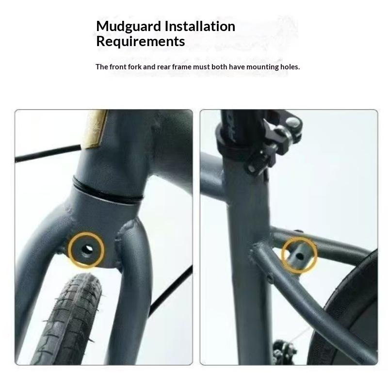 Portable Foldable Bike Mudguard Roll Up Bicycle Anti Splash Mud Guard For Folding Bikes 16-26 Inch
