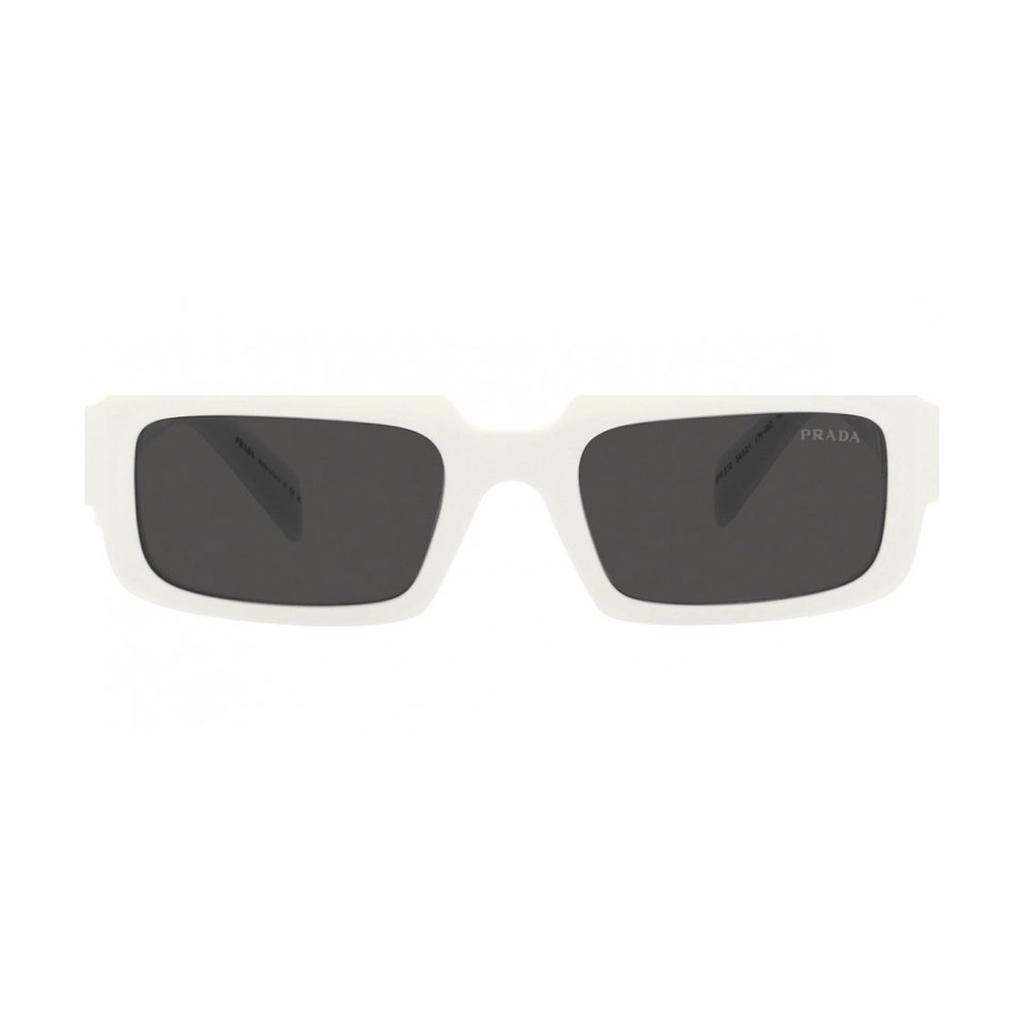 Prada Solid Design Rectangular Sunglasses Men sunglasses White PR27ZSF17K08Z55