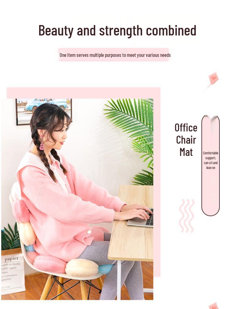 Cute Plush Sunflower Seat Cushion - Petal Pillow for Sofa, Office, Student, Floor Mat, or Gift