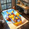 Pikachu Floor Mat Washable Non Slip, Fashion Large Area Rug Carpet for Home Gamer Bedroom.-TING
