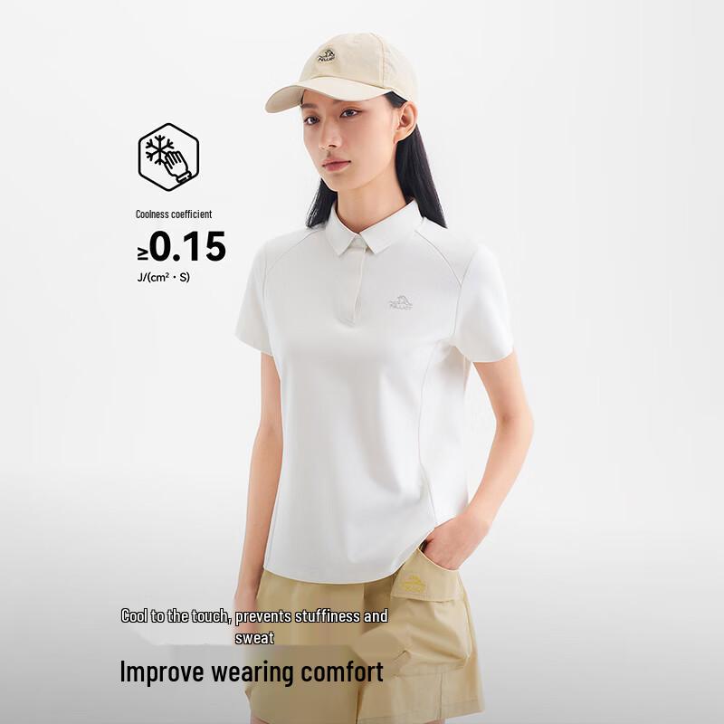 Pelliot Women's Outdoor Elastic Hiking Polo T-Shirt