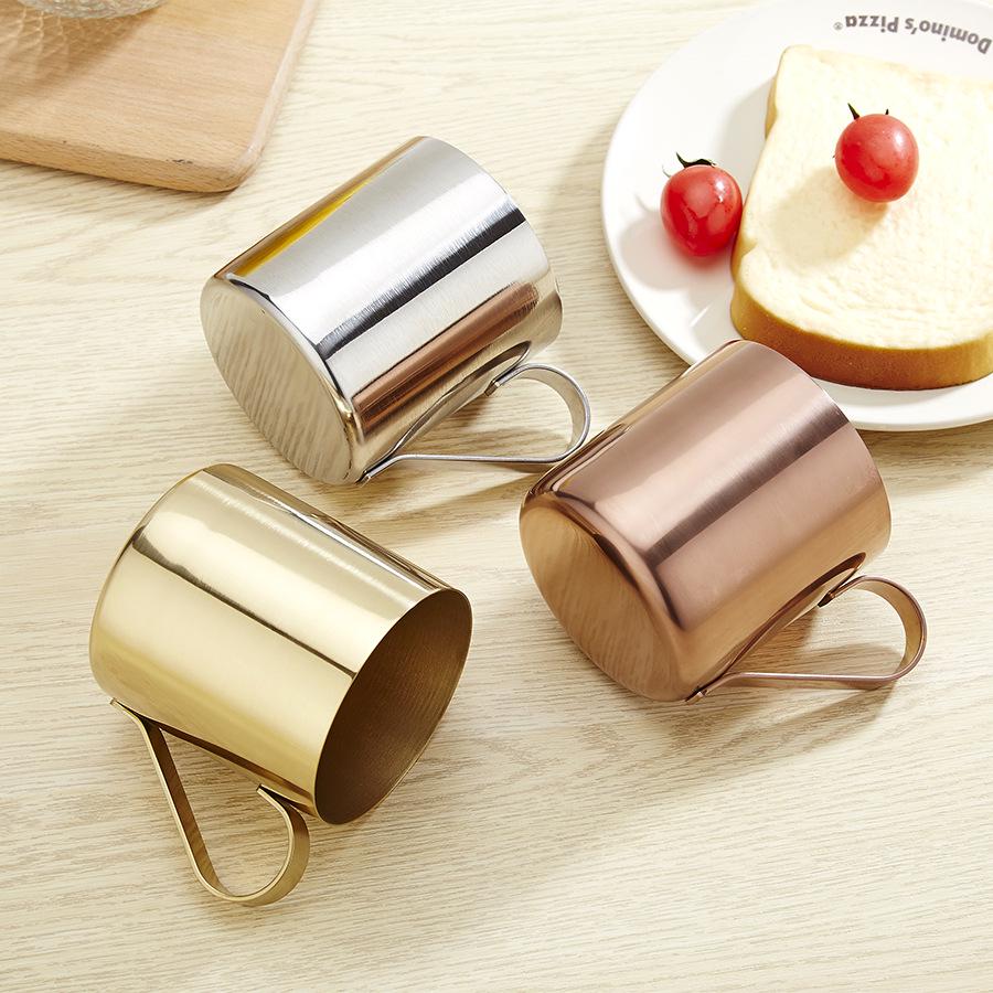 European Style 304 Stainless Steel Mug - Creative Home Coffee, Beer, Milk, Tea & Kitchen Cup.