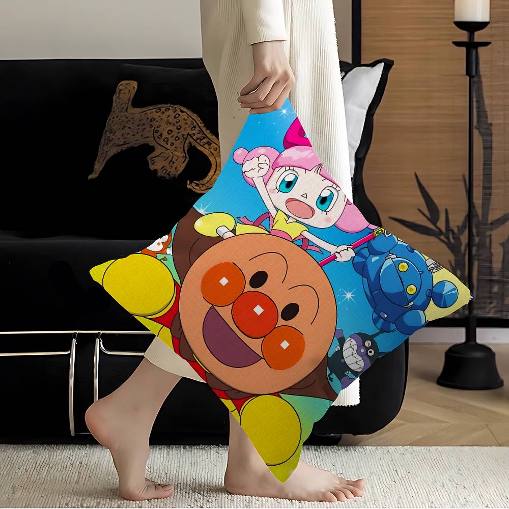 Cartoon Cute Fashion AAnpanman Stitch Lucky Dragon Pillow Cover Sofa Cushion Cover Home Room Decoration Children Gift