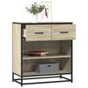 VidaXL Buffet Sonoma Oak 68x35x76 Cm Engineered Wood, Storage Cabinet, Entryway Furniture, Accent Furniture, Furniture of 848985