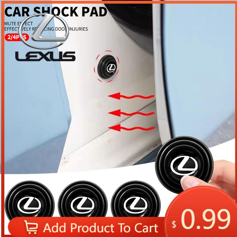 Interior Stickers 1/2/4pcs Car Door Anti-collision Shock Silicone Pad Stickers For Lexus F-SPORT ES RX NX LS UX LM LX GX LC RZ I