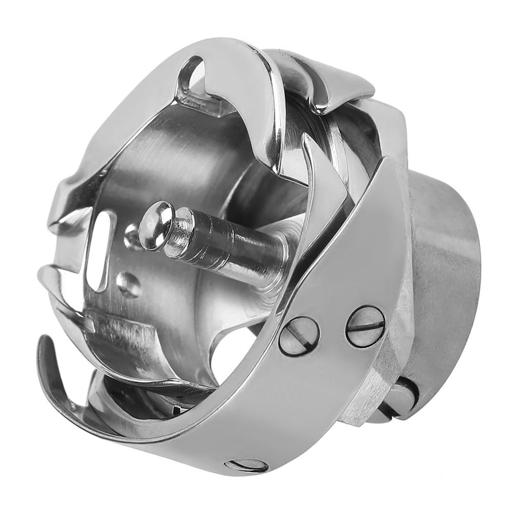 Hook Bobbin Case, Stainless Steel, High Speed Thread Cutter for Industrial Sewing Machines, Silver, 1 Piece