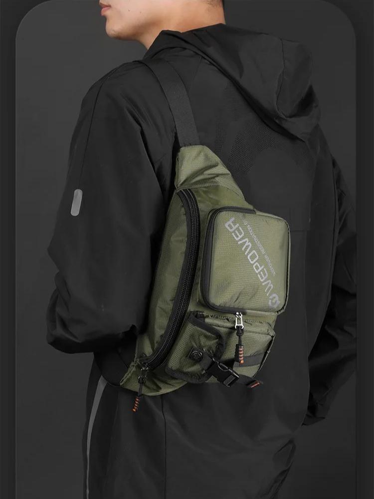 Waterproof Portable Men's Waist Bag Outdoor Sports Multi-functional Chest Bag Travel Shoulder Bag Crossbody Sling Bags
