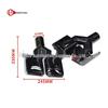 Mercedes W212 E-Class CLA Quad Square Port Black Plated AMG E63 Exhaust Tailpipe Upgrade