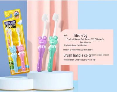Frog QT322D Children's Soft Bristle Toothbrush Set
