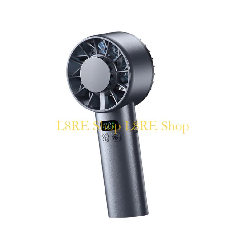 L8RE Small Pocket Fan Digital Display Fan 5200mAh Cooling Fan Outdoor Fan Table Fan with Large Battery Suitable for Own Use