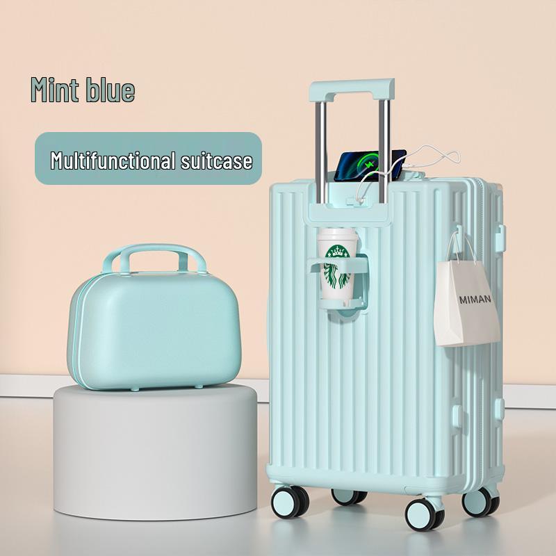 2025 Women's Trolley Suitcase: Durable 20" & 24" Mother-Child Travel Case with Combination Lock