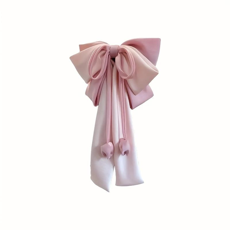 1PC Spring and Summer Sweet Light Luxury High-end Bow Spring Clip, Sweet, Light Luxury Elegant Bow Tie