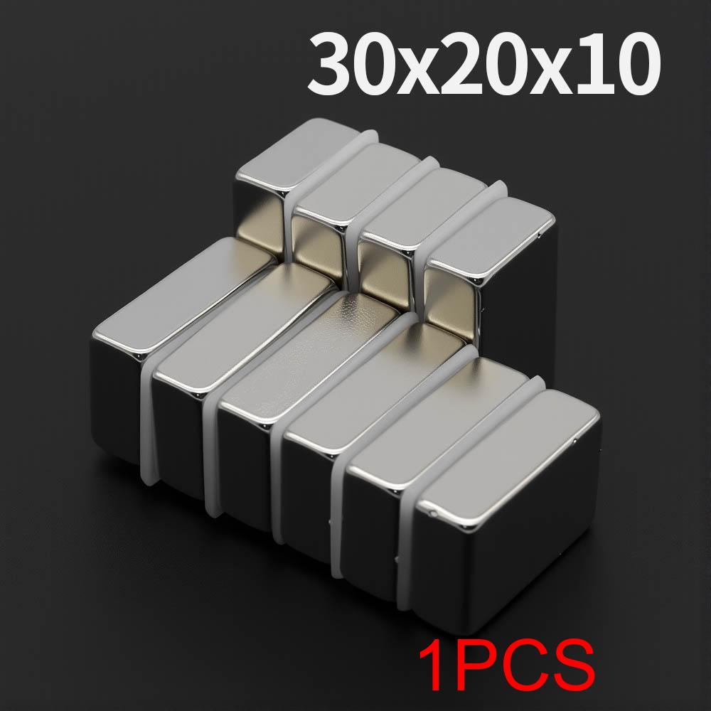 

30x20x10mm Powerful Neodymium Magnet N35 NdfeB Permanent Magnetic imanes Block Super Strong Fridge Magnets DIY