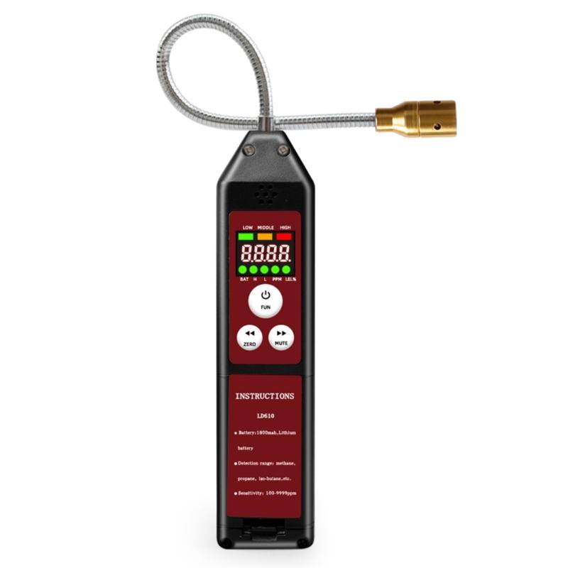 Gas Detectors with Flexible Hose And Fast Leak Alerts Handheld Methane Detectors Easy to Use For Indoor/Outdoor Use