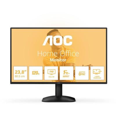 Office PC Monitor - AOC - 23.8'' - FHD - 120Hz - IPS Panel - 1ms - 24B31H