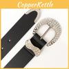 Elegant Waterinlaid Faux Leather Womens Belt With Alloy Pin Buckle For Office And Daily