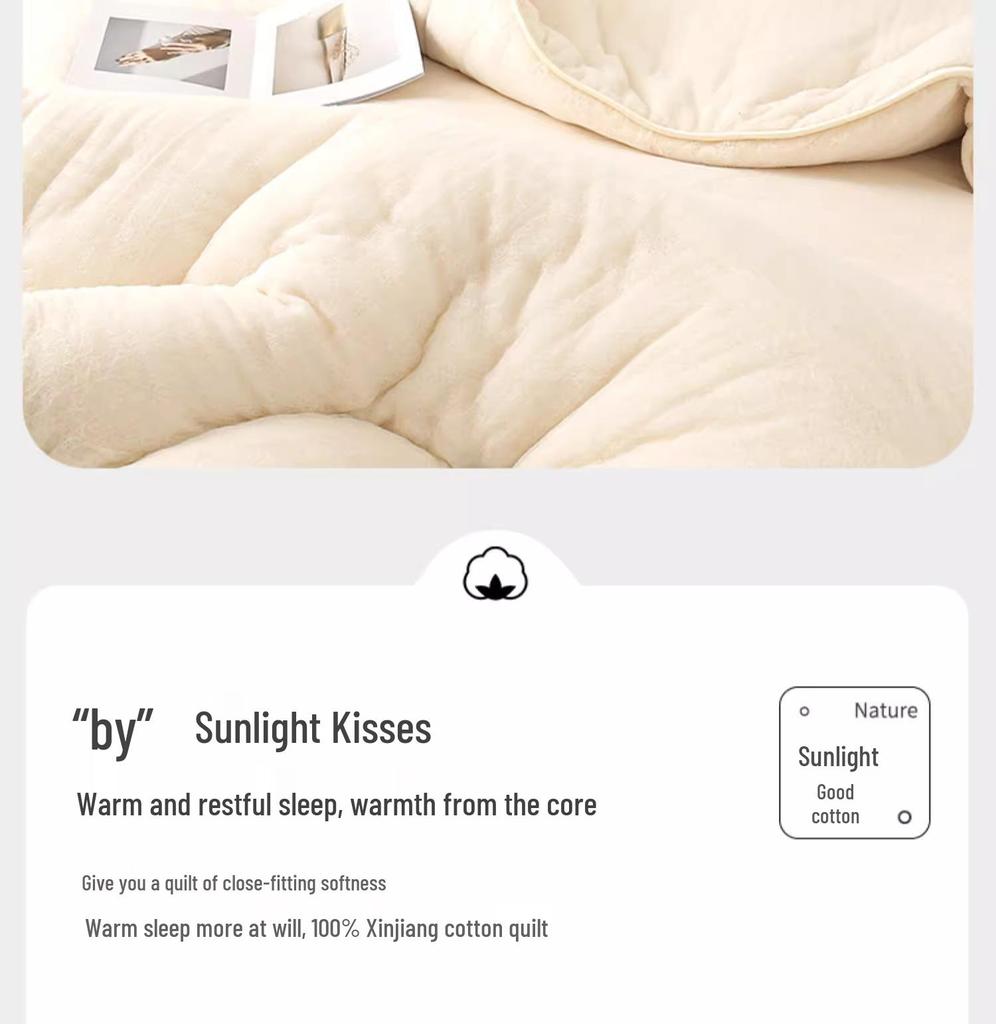 Thickened Pure Cotton Winter Quilt - Warm Cotton Floss Bedding