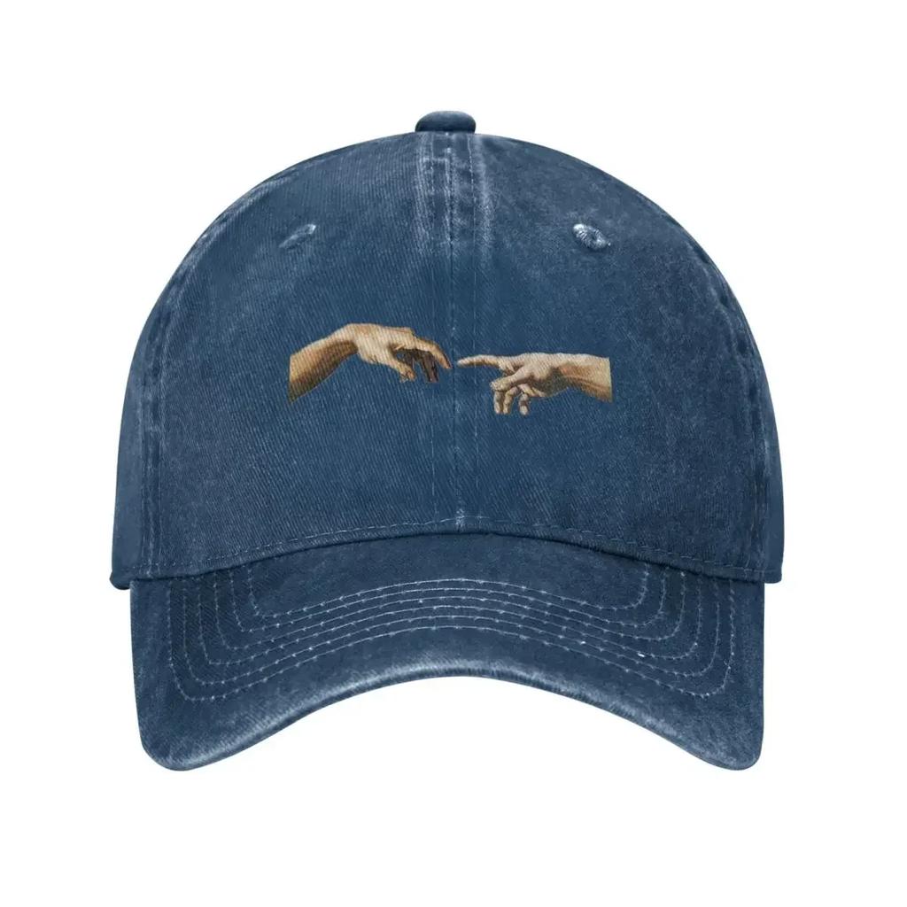Stworzenie Adama Michał Anioł Czapka z daszkiem Codzienna Bawełniana Czapka przeciwsłoneczna z przetarciami Styl Unisex Outdoor Na wszystkie pory roku Czapki podróżne Czapka