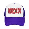 Unisex Women Morocco Flag Map Trucker Hat Vintage Mesh Baseball Cap Snapback Caps  Hats Sun Caps Adjustable Golf Hats Summer